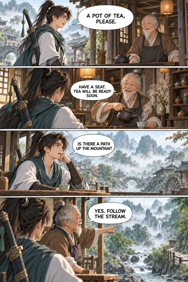 Chinese manhua → English — Translated page